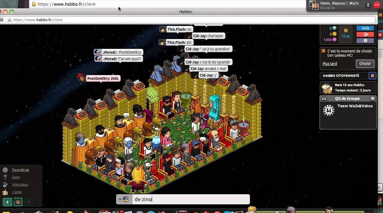 Mise de PontDeWitry et Lindrit habbo.fr