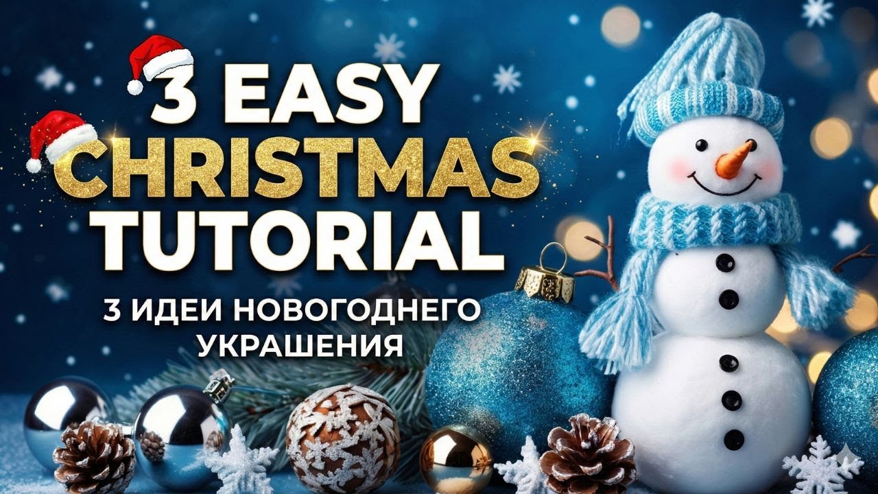 3 Easy Christmas Tutorial🎄DIY Christmas Ornaments🎄Christmas Decorations🎄Ideas creativas para Navidad