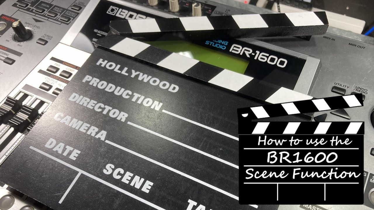 Boss BR 1600 - How to use the Scenes function.