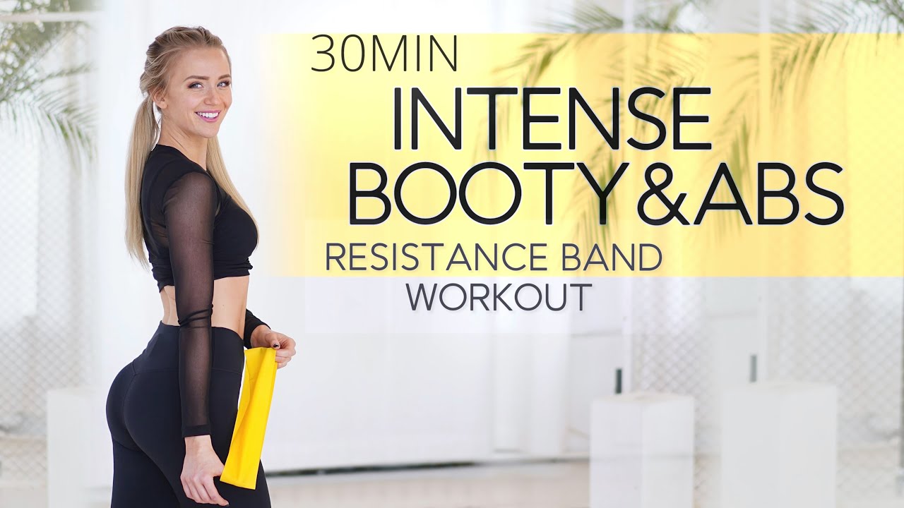 30MIN INTENSE BOOTY + ABS / with resistance band