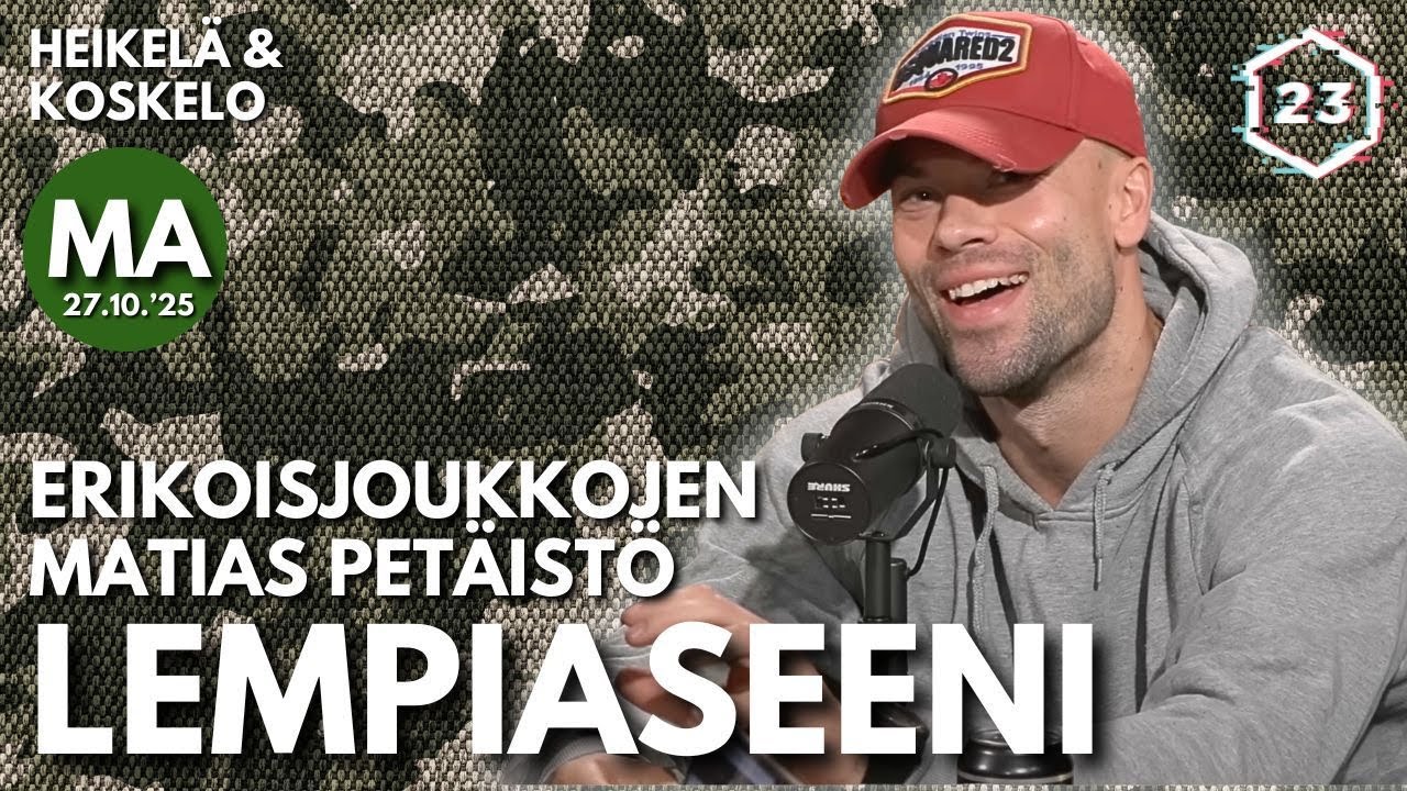 Konekiväärimies Matias Petäistö - Lempiaseeni | Heikelä & Koskelo 23 minuuttia | 1234