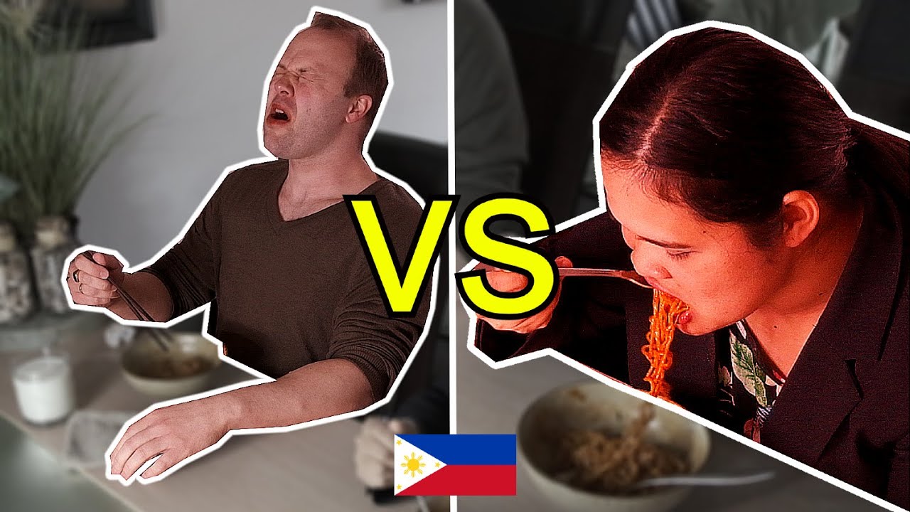 FILIPINO VS DUTCH.. Spicy Noodles Challenge