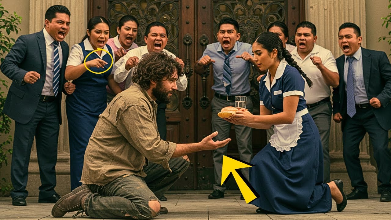 MILLONARIO PIDIÓ ESMOLA EN SU CASA Y FUE DESPRECIADO… SOLO UNA EMPLEADA HUMILDE ME EXTENDIÓ SU MANO