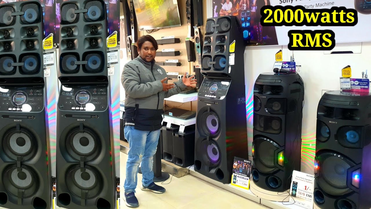 Sony MHC-V90DW 2000watts High Range Audio System Full Sound Test (Best Home DJ System)
