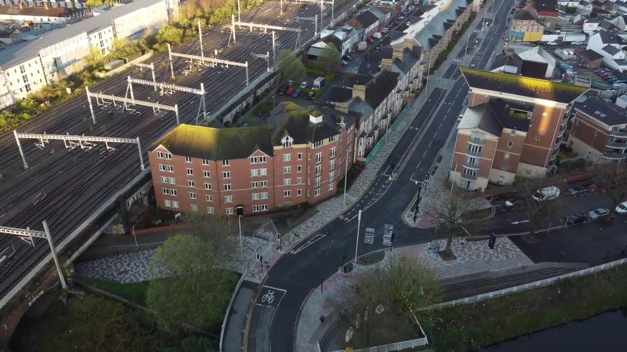 Cardiff Central Square and Tudor Street, Cardiff