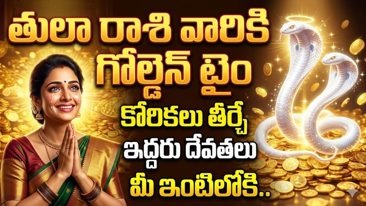 తులా రాశి వారికి గోల్డెన్ టైం మొదలైంది 💰 ఇద్దరు దేవతలు మీ ఇంటిలో అడుగుపెట్టబోతున్నారు 🔱 |Tula rashi