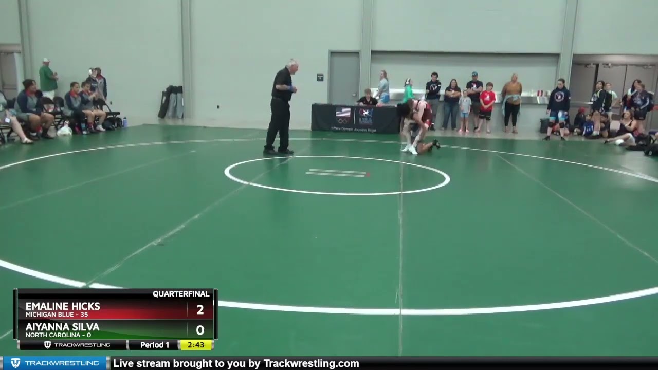 100 Lbs Quarterfinals (8 Team) - Emaline Hicks, Michigan Blue Vs Aiyanna Silva, North Carolina 975