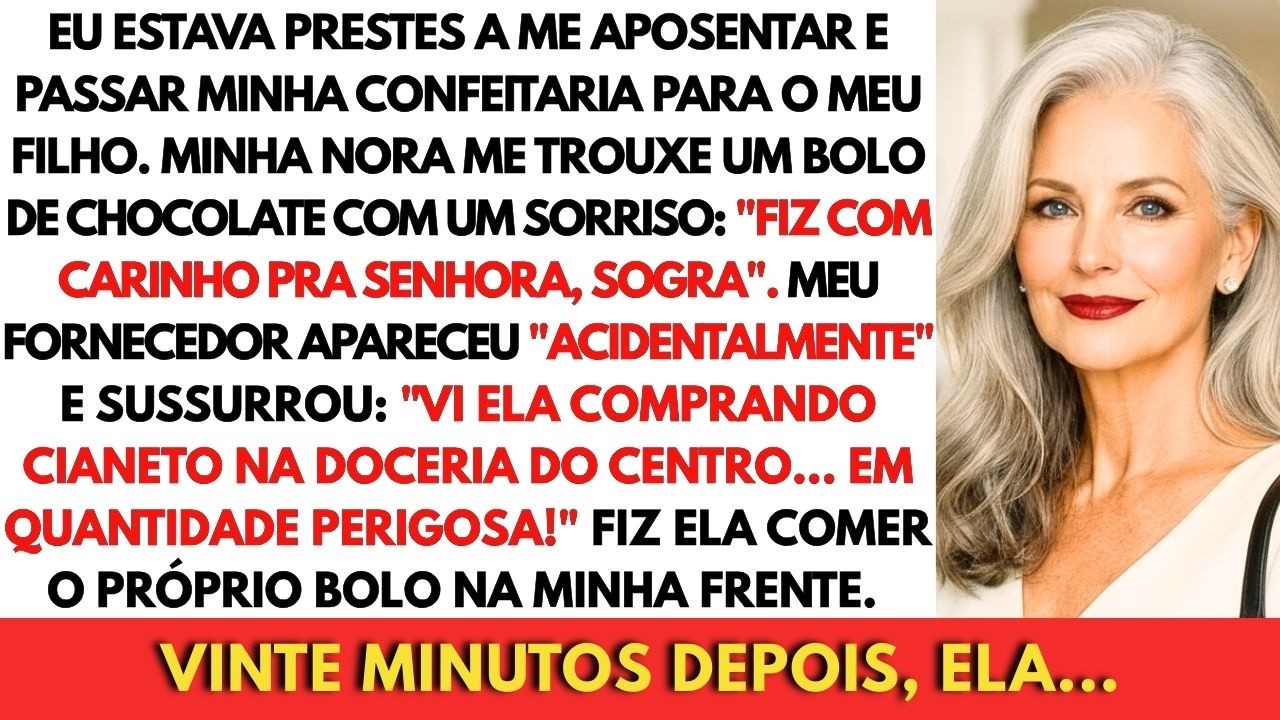 Minha Nora Me Trouxe Bolo Antes Da Aposentadoria. Meu Fornecedor Apareceu E Sussurrou: 'Vi Ela...
