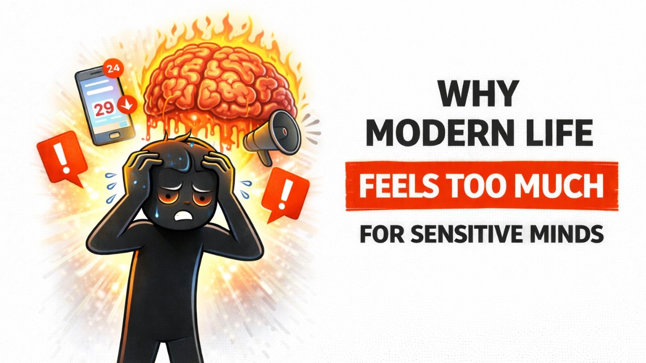 Why Modern Life Feels Overwhelming for Sensitive Minds (Psychology Explained)