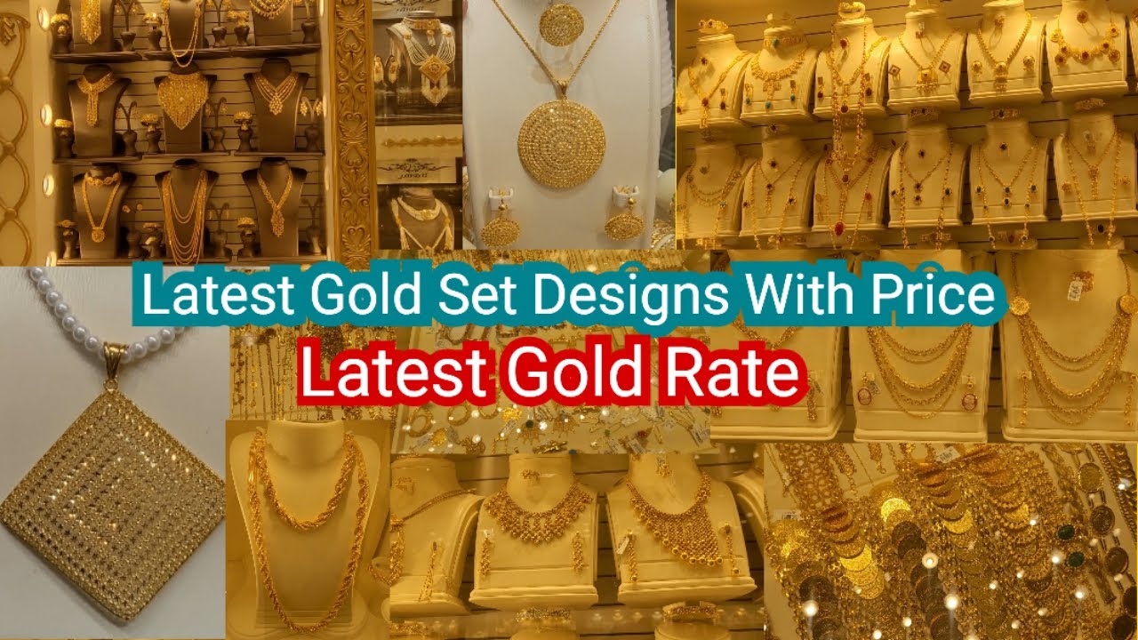 Latest Gold Set Designs With Price | Latest Gold Rate | Saudi Gold Collection | Jhakas KSA |