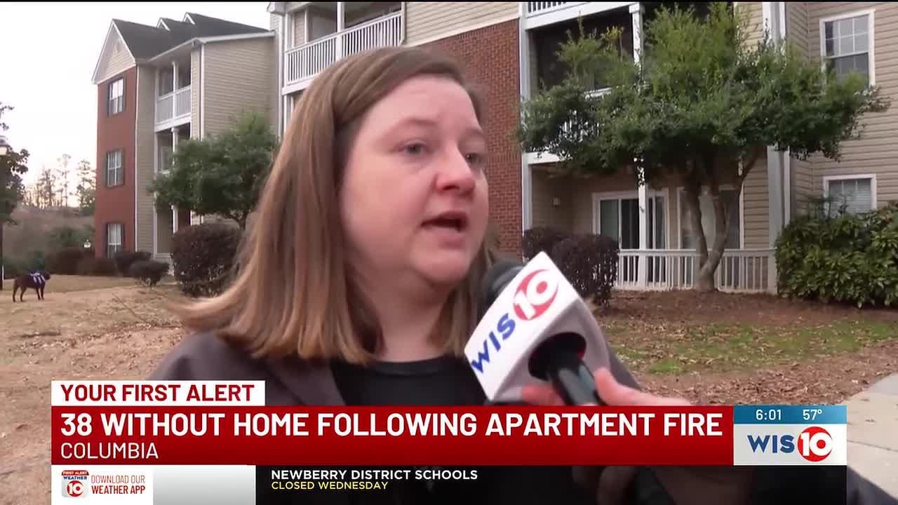 Chief: 38 displaced after two-alarm fire at Columbia apartment complex