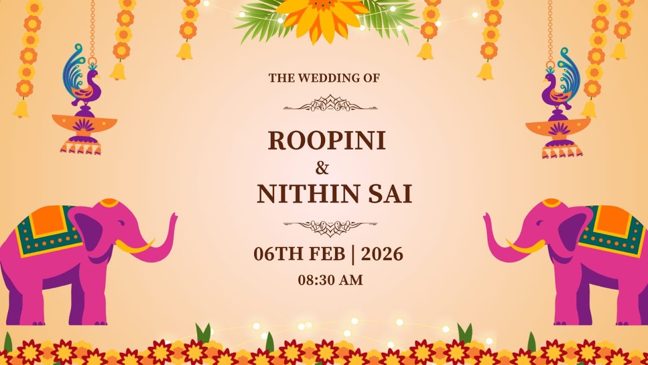 The Wedding of ROOPINI & NITHIN SAI