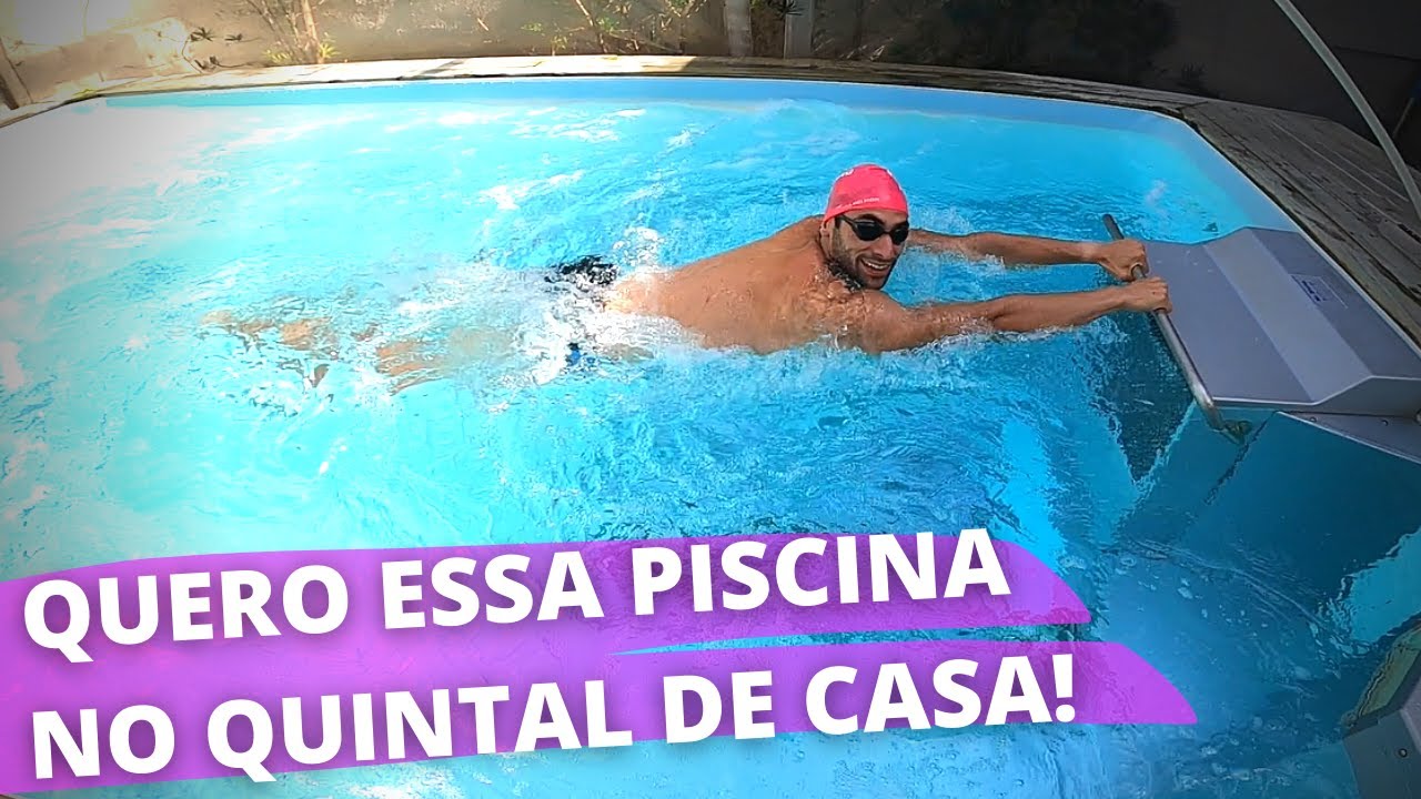 COMO É NADAR EM UMA PISCINA INFINITA? | TREINO NA PISCINA DE CORRENTEZA