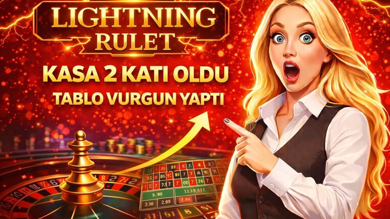 LİGHTNİNG RULET KASA 2 KATI OLDU TABLO VURGUN YAPTI 