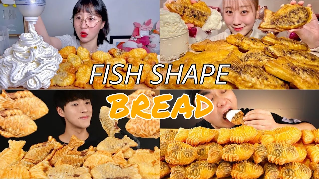 ASMR Mukbang | Bite into Crispy Bungeoppang | Fish Shape Bread Feast