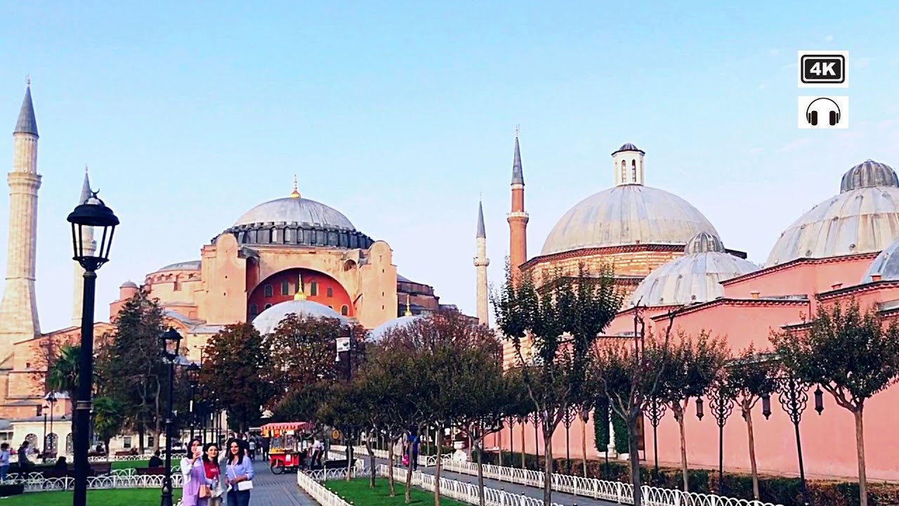 Hagia Sofia Amazing Impressive Experience  - Istanbul  [ 4k ] Walking Stories #bluemosque