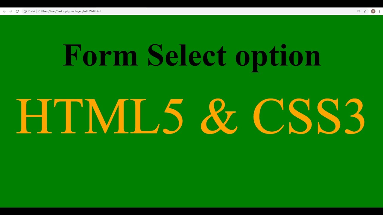 #35 select tag option tag optgroup tag in HTML 5 - html Tutorial new 2020