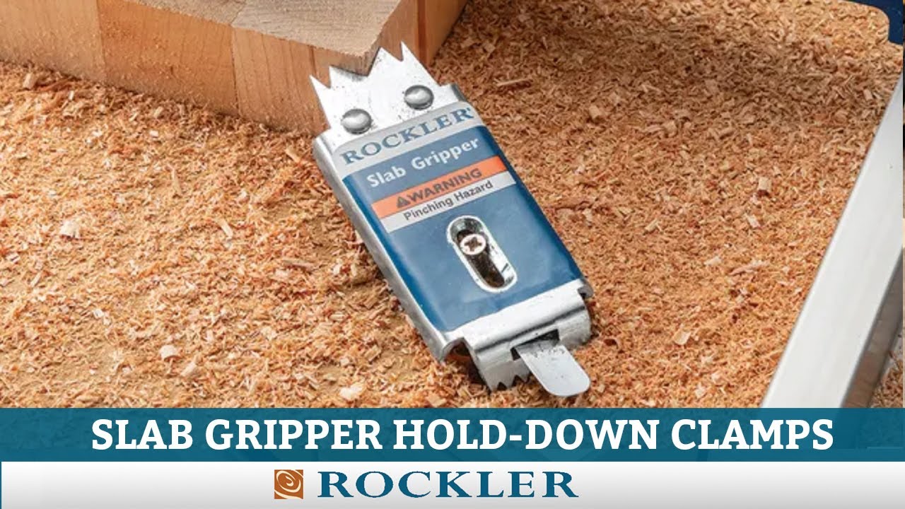 How to Clamp Wood Slabs on Router Jig or CNC