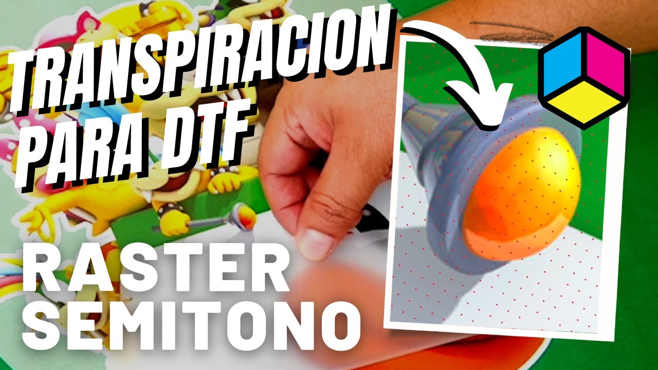 🎮 DTF - Transpiración para DTF - Pantalla Raster Semitono para imagen completa