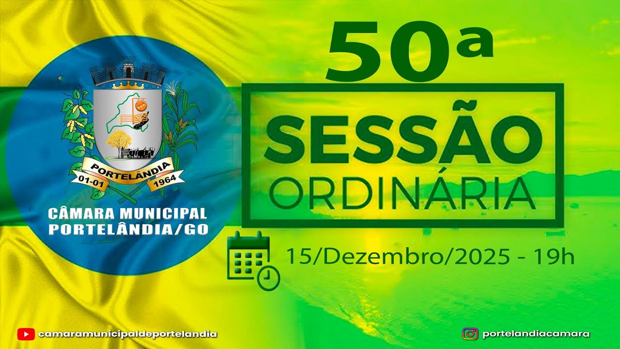 Câmara Municipal de Portelândia-GO está ao vivo!