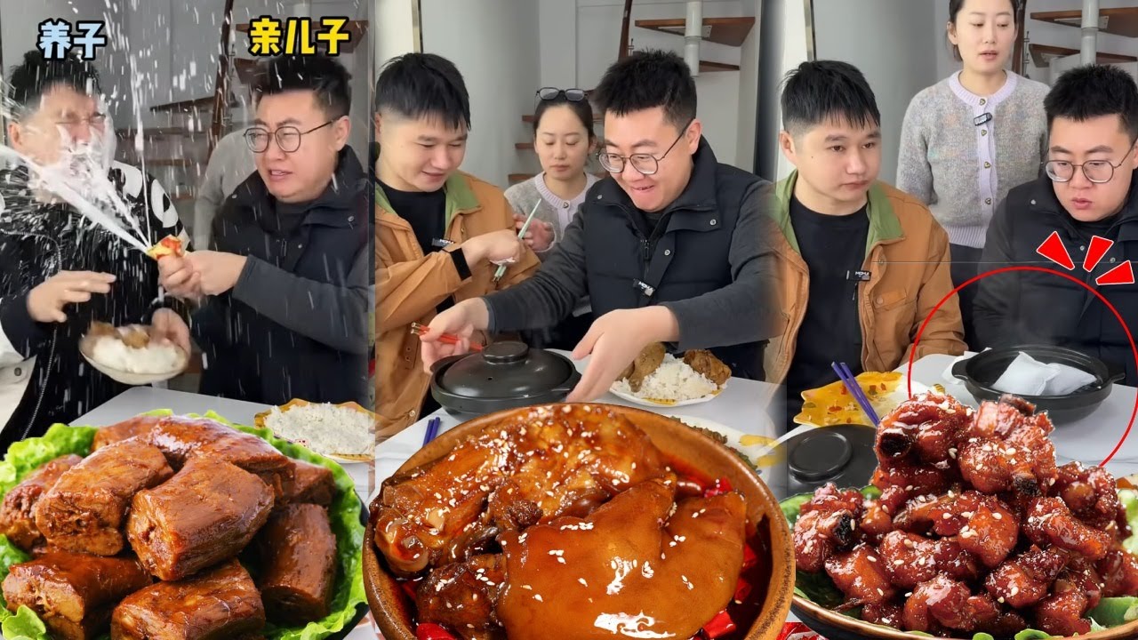 蠢哥哥为了吃独食欺负小志，妈妈故意拿假羊排骗哥哥，结果是加热包哥哥气哭了