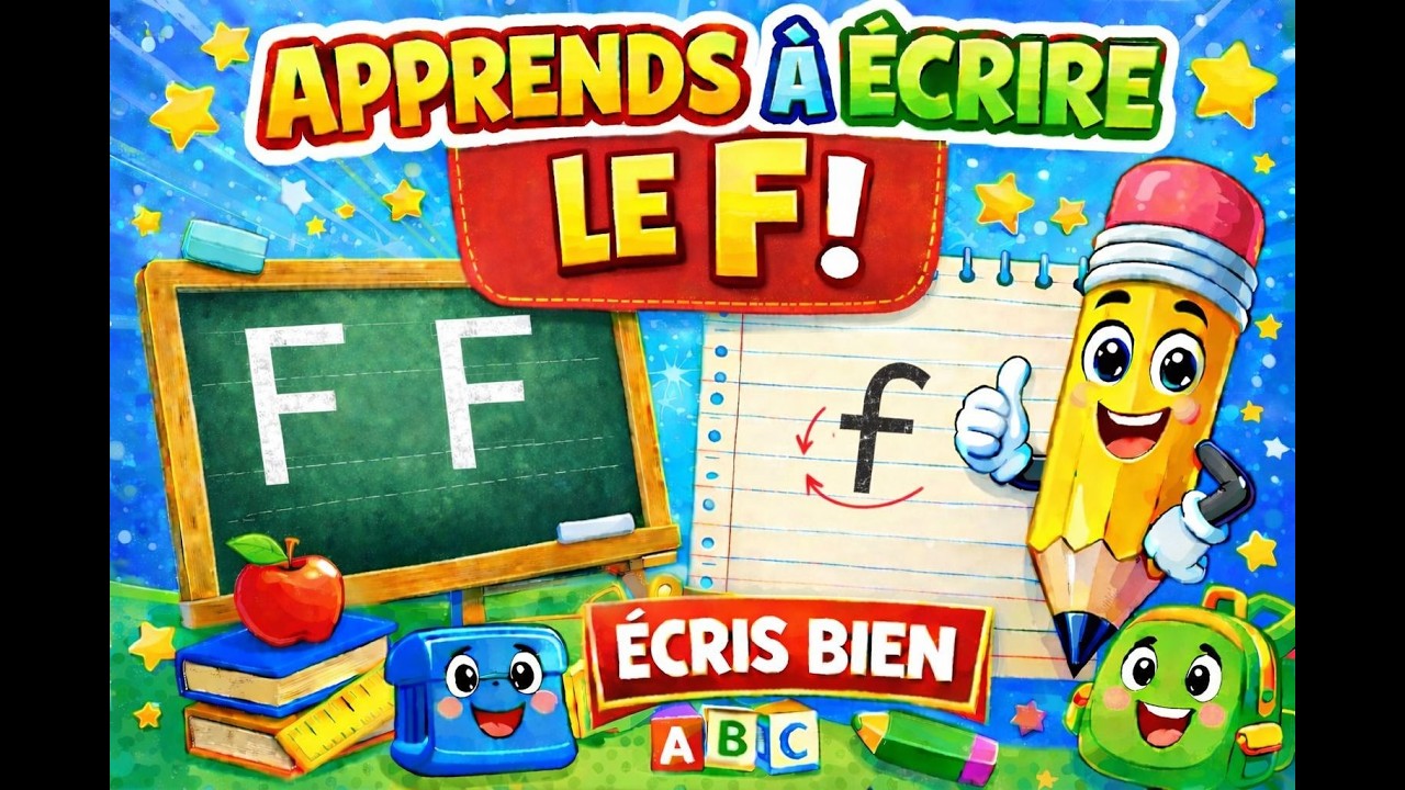 Apprends à écrire la lettre F facilement CP