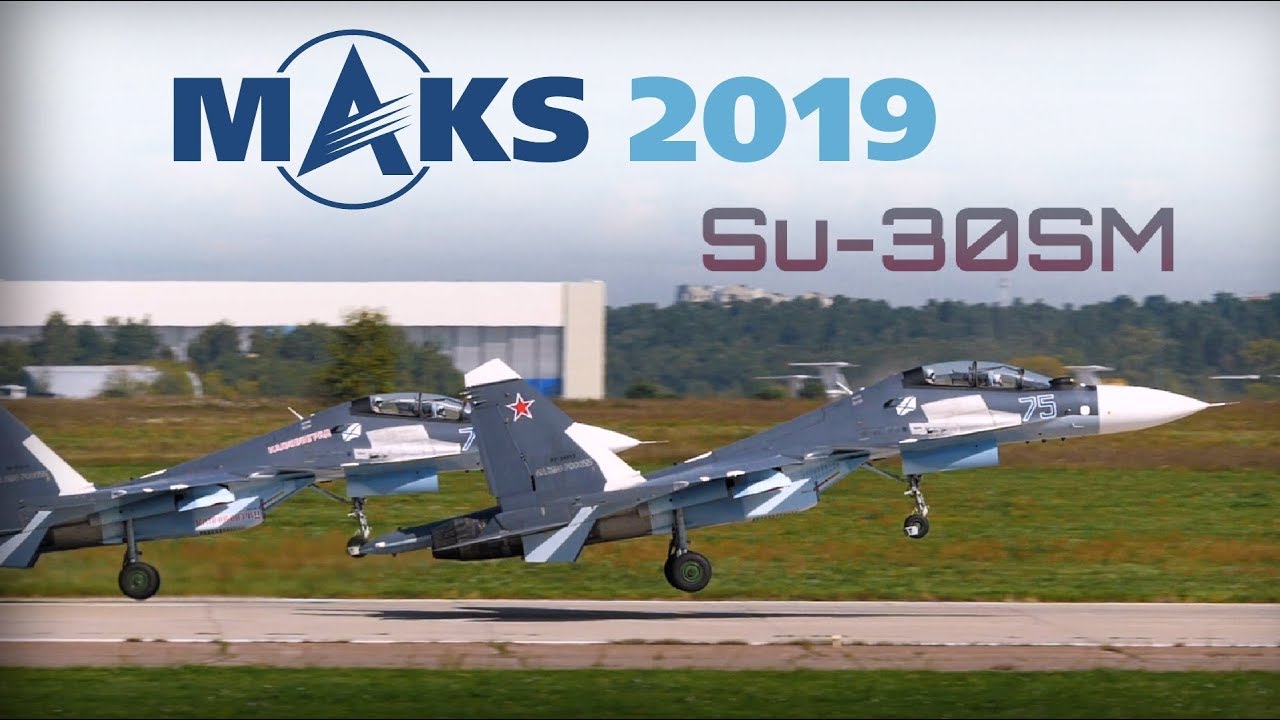 MAKS 2019 ✈️ Su-30SM Breathtaking Shots - HD 60fps