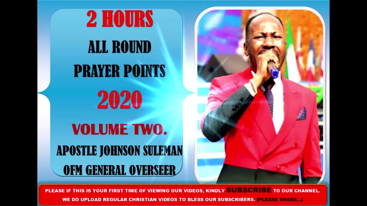 Miracles All Round Prayer Points - Apostle Johnson Suleman 2020 (Volume two)