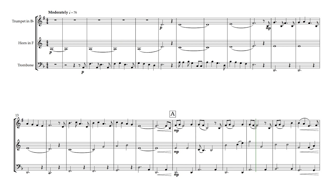 The Rains of Castamere (for Brass Trio)