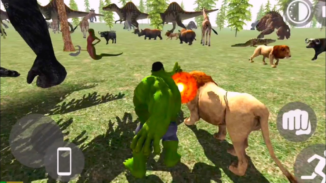 Hulk ban ke jungle mein machai tabahi #indianbike3d #gaming #junglefight #hulk