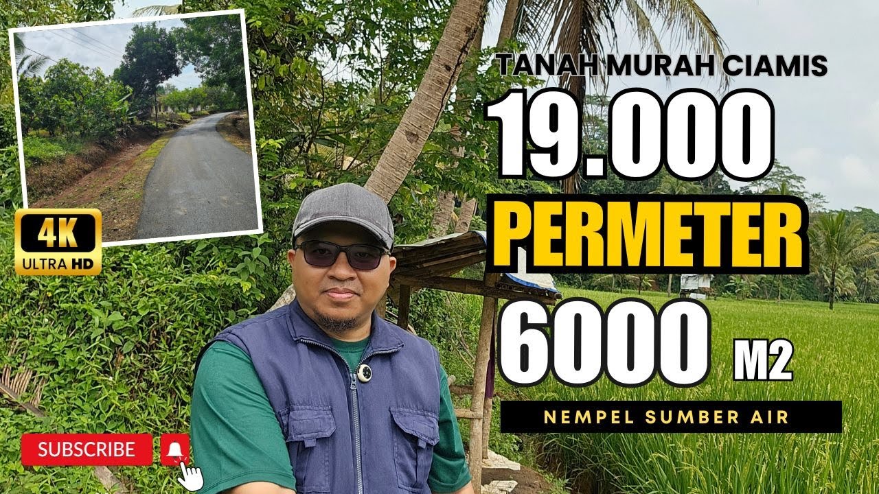 🔴 ( SOLD ) Jual Tanah Ciamis 6000m², Harga 19.000/m²! Cocok untuk Kebun, Rumah, atau Peternakan!