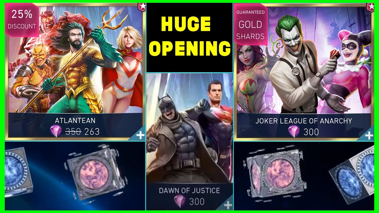 Atlantean | Dawn Of Justice | Joker LOA HUGE Chest Opening Injustice 2 Mobile