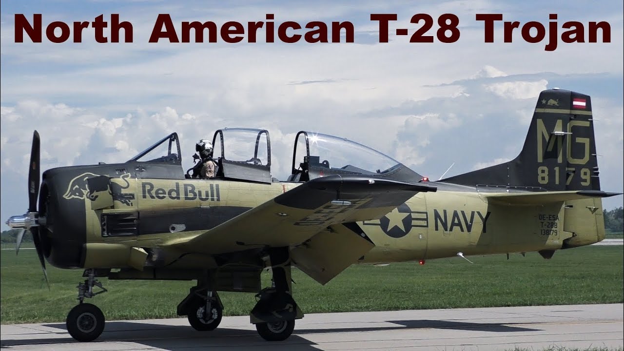 North American T-28 Trojan, pilot Miguel Hochleitner, Pardubice Airshow 2019