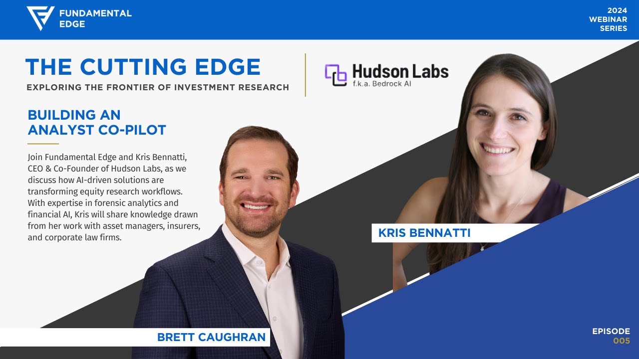 The Cutting Edge -episode 005 - featuring Kris Bennatti of Hudson Labs