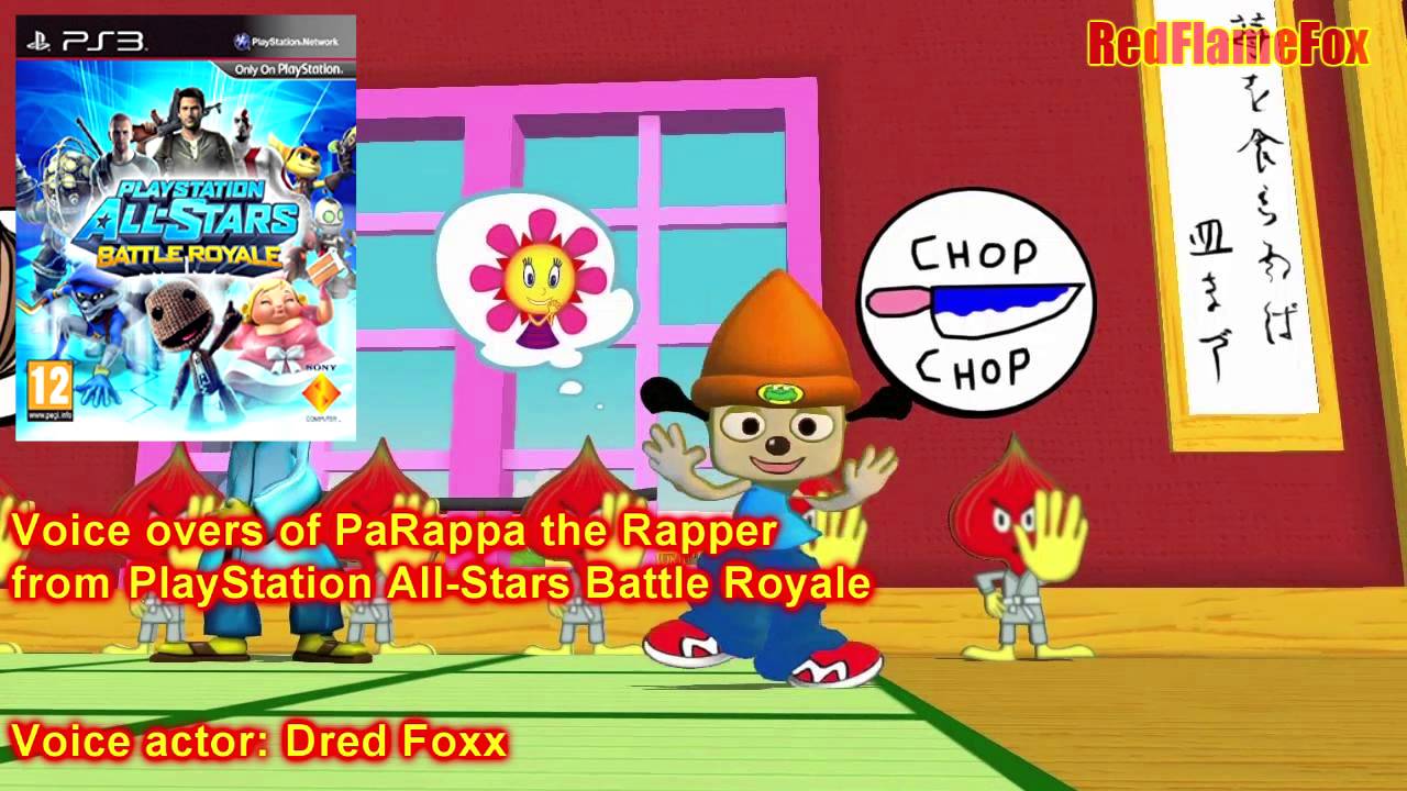 PlayStation All-Stars Battle Royale PaRappa the Rapper Voice Over
