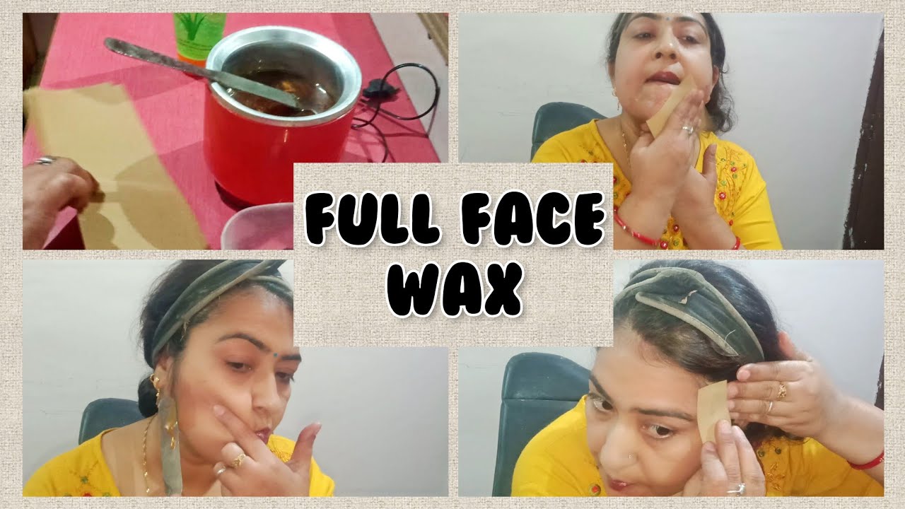 How to do full face wax | Face Wax at home | फेस वैक्स कैसे करें