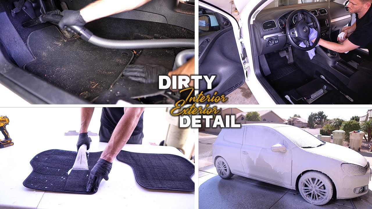 FULL INTERIOR EXTERIOR DETAIL OF A VOLKSWAGEN GOLF | SATISFYING TRANSFORMATION