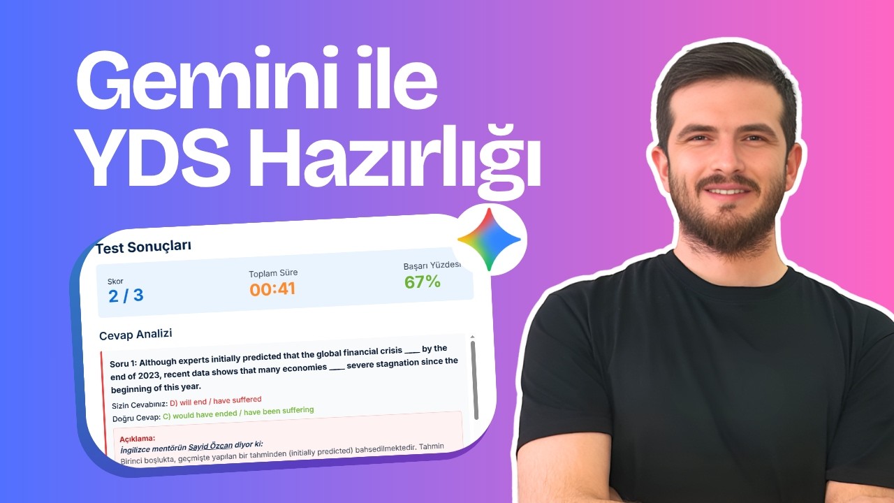 Kişisel YDS Asistanı: Sizin İçin Soru Hazırlayan 12 Ücretsiz Gemini Yapay Zeka Uygulaması