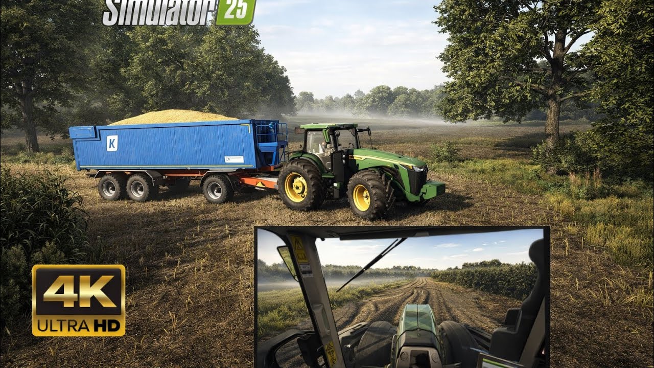 fs25 4k | ultra realistic john dheere 8r | reshade super real