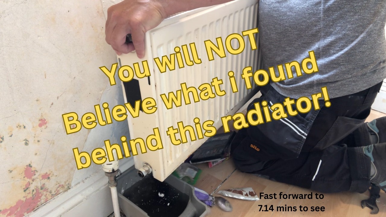 Bedroom renovation I find surprising stuff behind the radiator. #diy #bedroommakeover #housereno