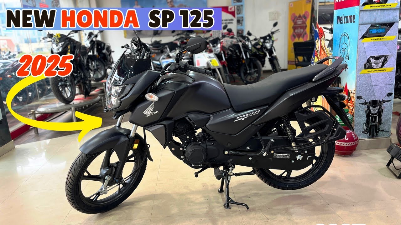 2025 Honda SP 125 Grey Color Detailed Review | New Price | Base Model |