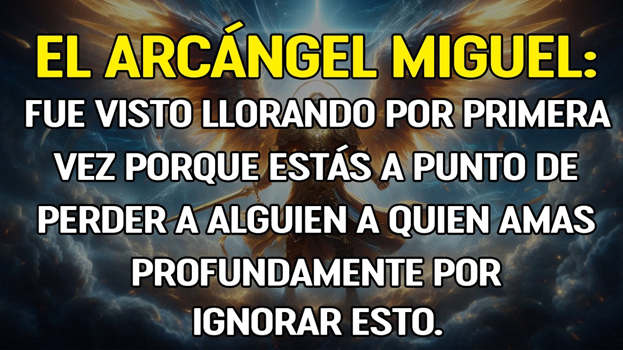 El Arcángel Miguel llora por primera vez… la verdad detrás de sus lágrimas te impactará