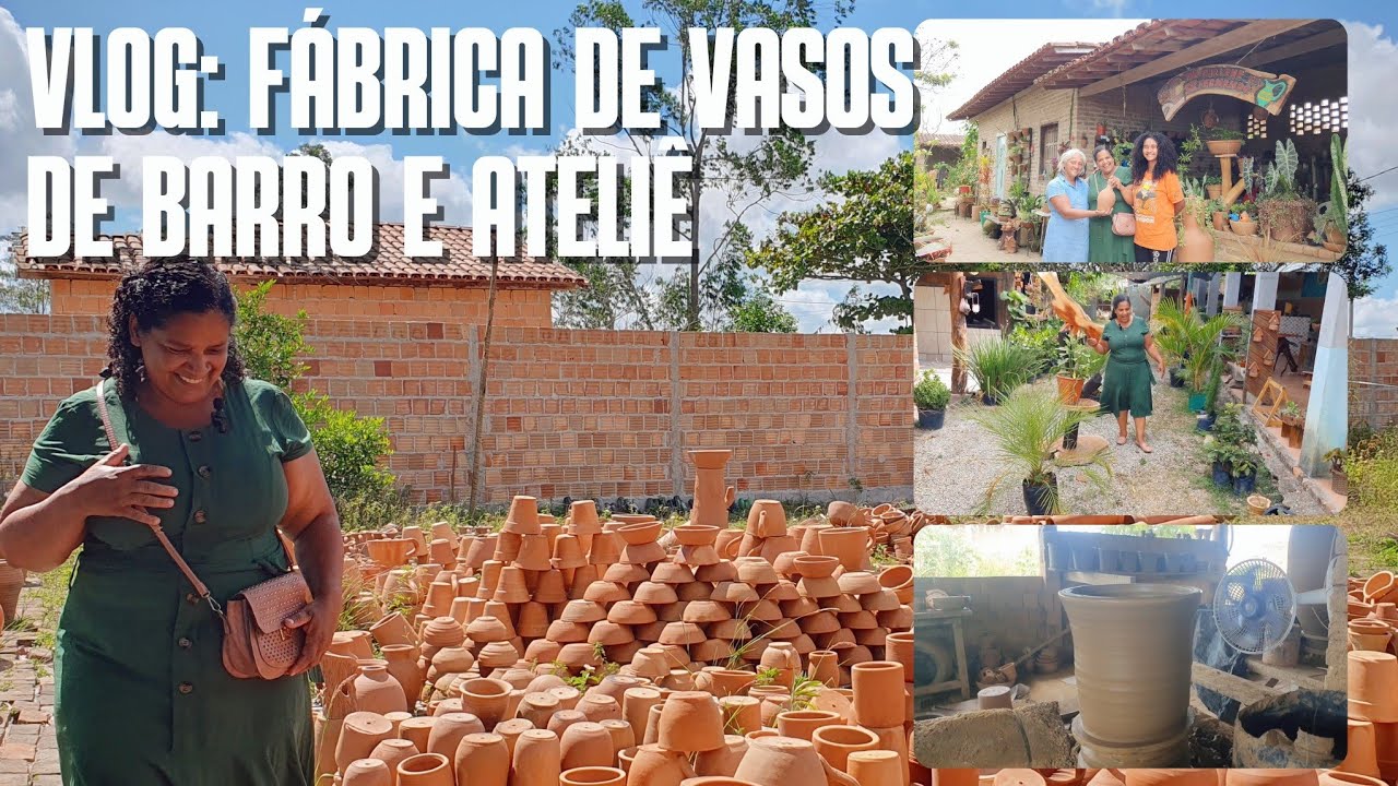 VIAGEM: Visita à fábrica de vasos de barro, ateliê, artigos para plantas e jardim | vasos de plantas