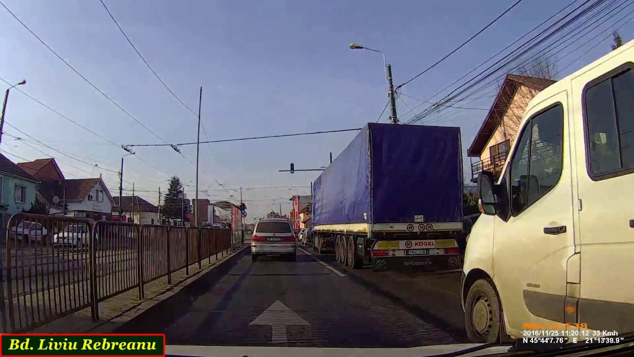 Driving in Timişoara: Moşniţa Nouă - Calea Aradului (Nov. 25, 2016)
