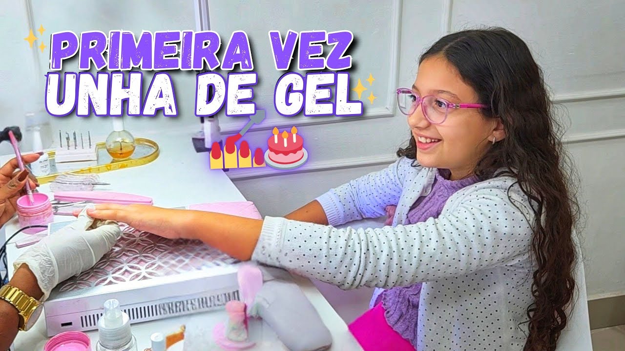 Fiz UNHA DE GEL pela Primeira Vez... no meu Aniversário *dia especial - Alice Vidal