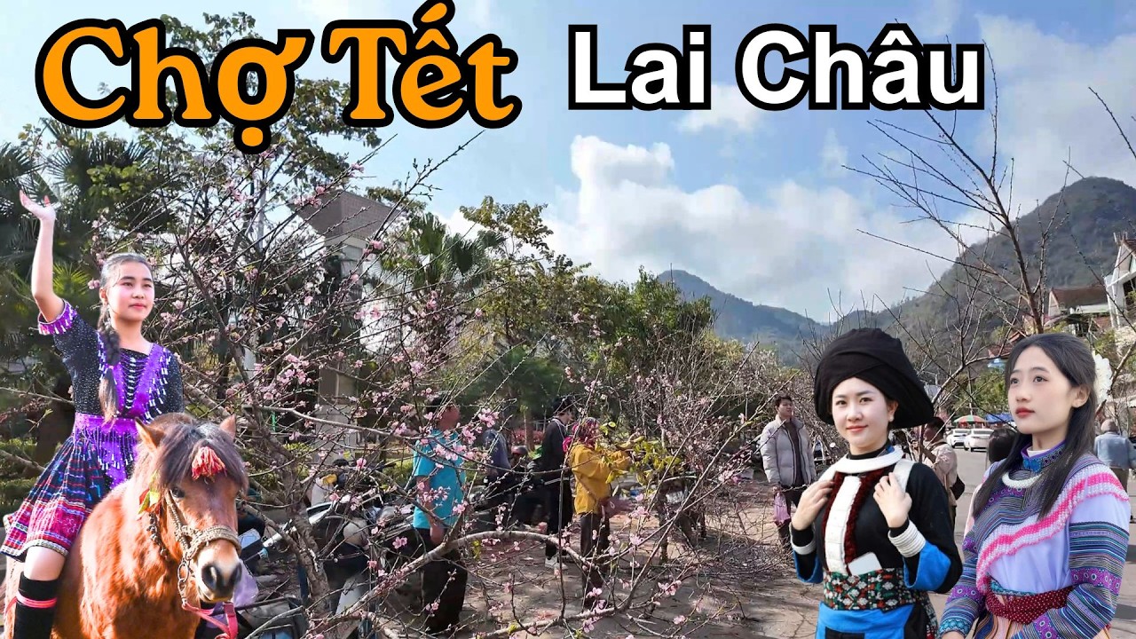 Chợ Tết Đào rừng Lai Châu toàn tiền triệu nhiều vô kể