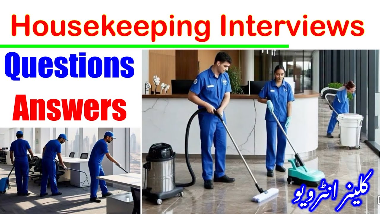 Housekeeping Interview questions and answers | Housekeeping interview | Cleaning interview questions