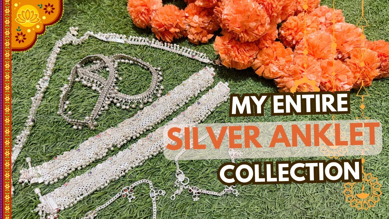 My Silver Anklet Collection | Favourite Jewellery | Real Silver Payal 💖 | Happy Diwali | Dhanteras