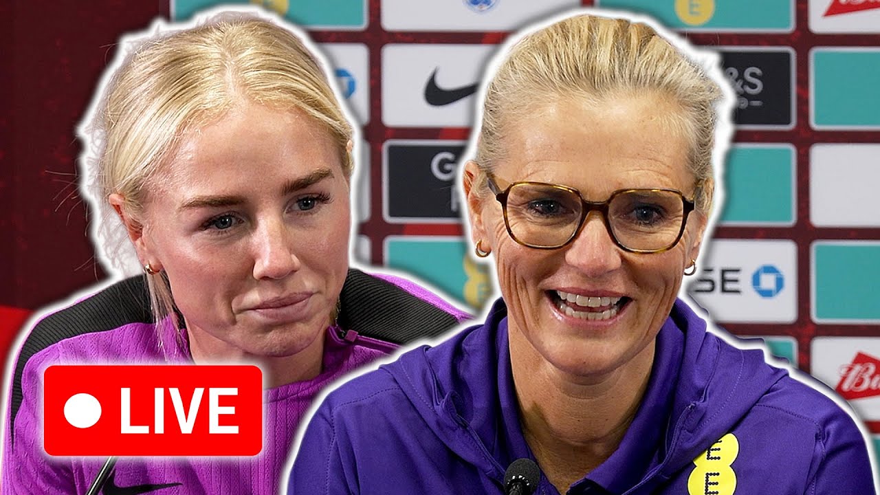 🔴 LIVE | Sarina Wiegman and Alex Greenwood pre-match press conference | England Women v Brazil Women