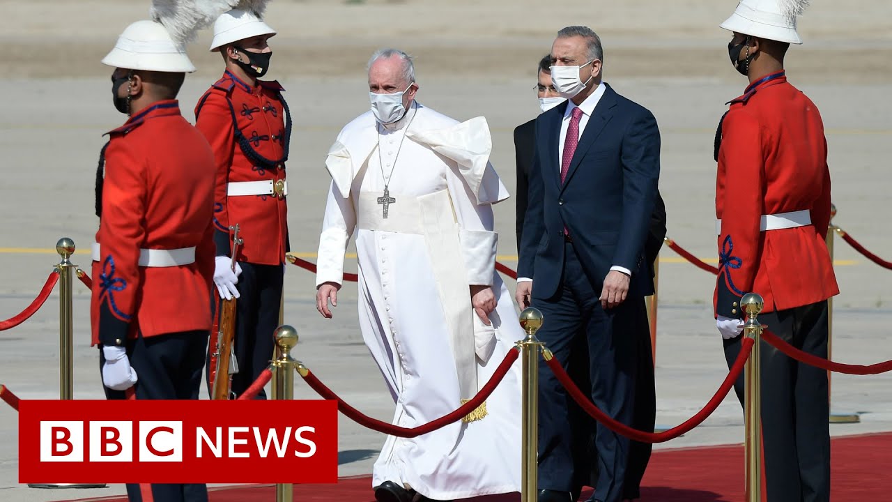 Pope Francis makes first papal visit to Iraq amid security fears - BBC News